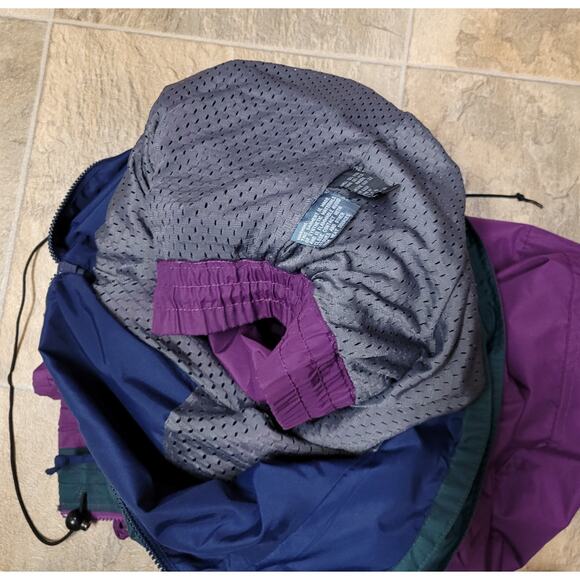 Vintage Sierra Sport Pullover Jacket L Teal Purple 90s Ski Retro Trailcore - Picture 13 of 16